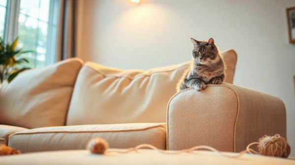 5 astuces pour sécuriser votre canapé contre les chats